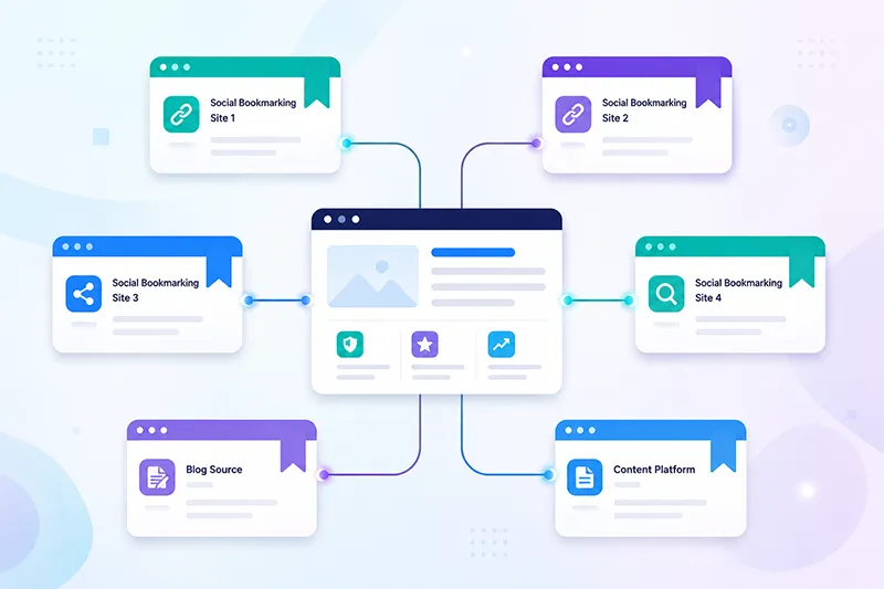Social bookmarking websites support SEO and build link diversity