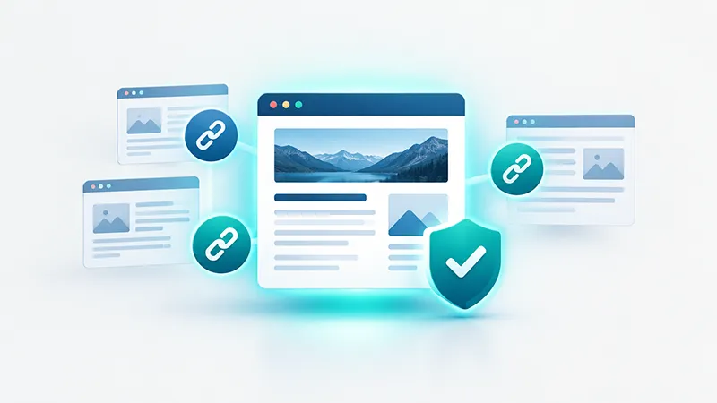 Link equity representing website authority